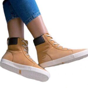 TIMBERLAND Women's Skyla Bay 6-Inch Boots Wheat Nubuck A2C3S Size 8